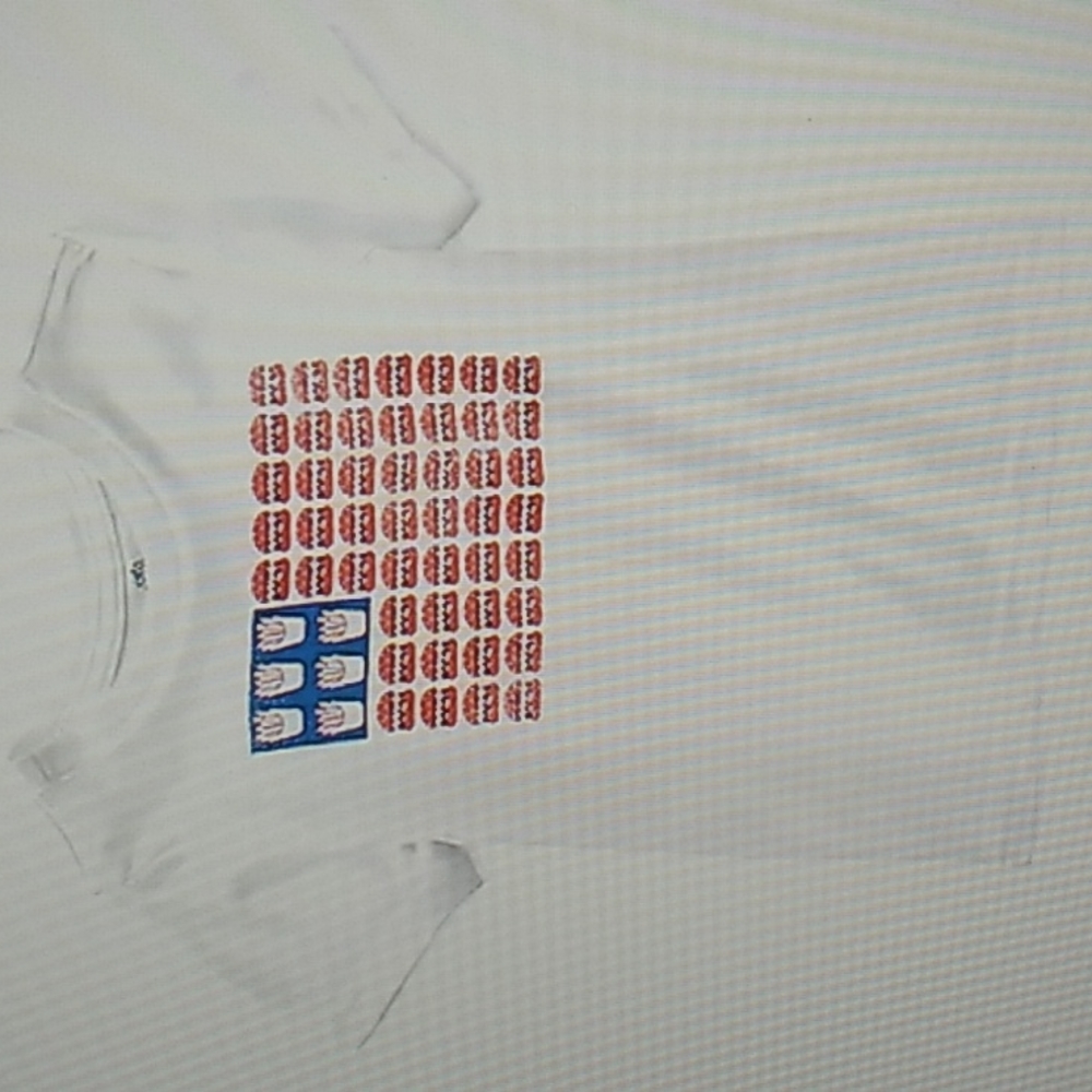 Boys Thereabouts Fries & Burger Flag Size 5T  Red, White & Blue